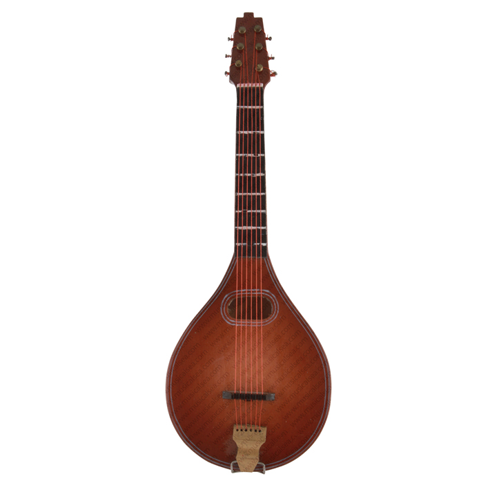Miniature Dark Brown Mandolin